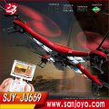 El mejor dron a la venta JJ669 4ch Quadcopter con cámara de 2MP Luz LED 3D UAV Avión aéreo Juguete Quitar Control Avión de juguete para Ki